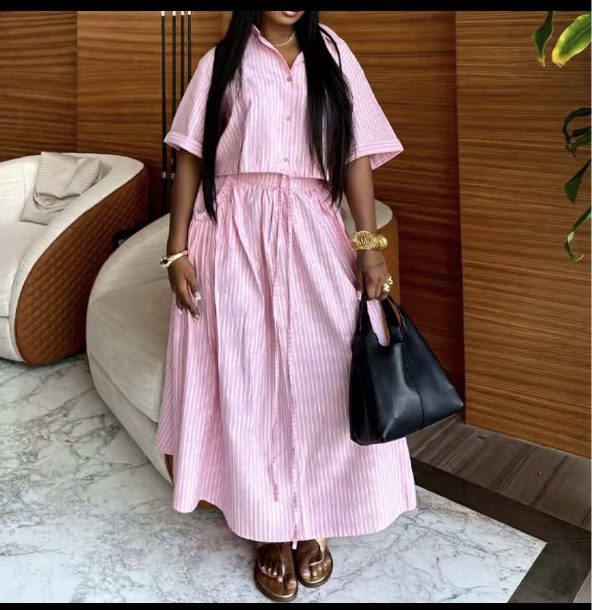 Rich Auntie Skirt Set