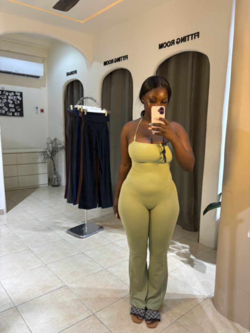 Spaghetti Halter Neck Jumpsuit 