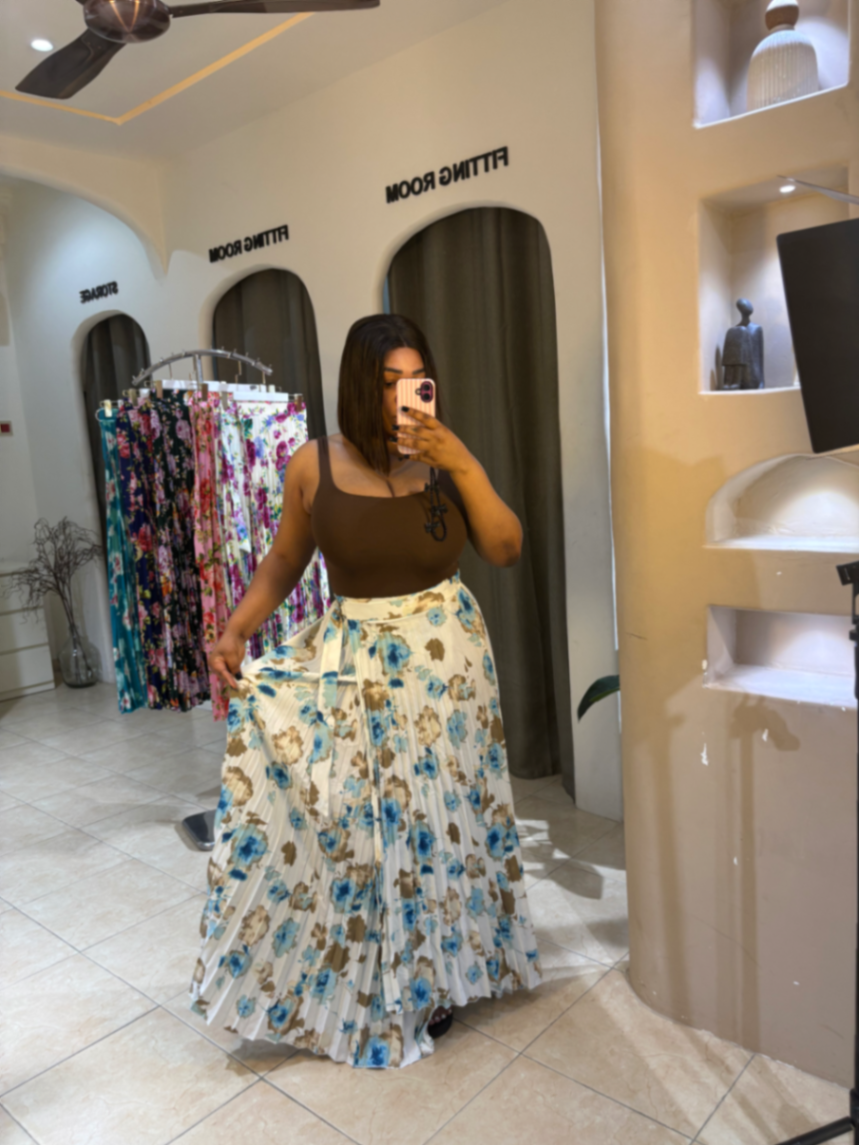 Floral Maxi Wrap Skirt