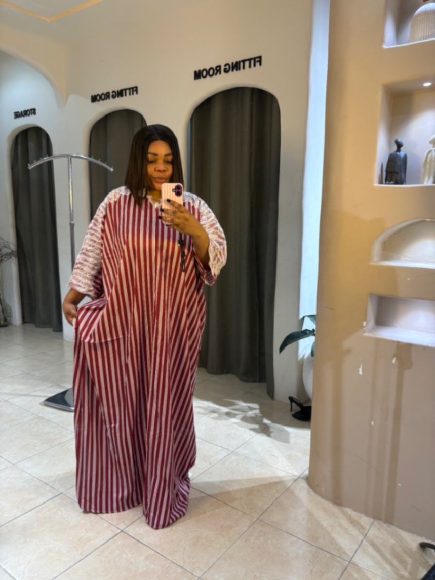 Stripe Rich Aunty Boubou