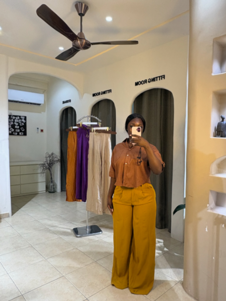 Office  Pant With Belt 